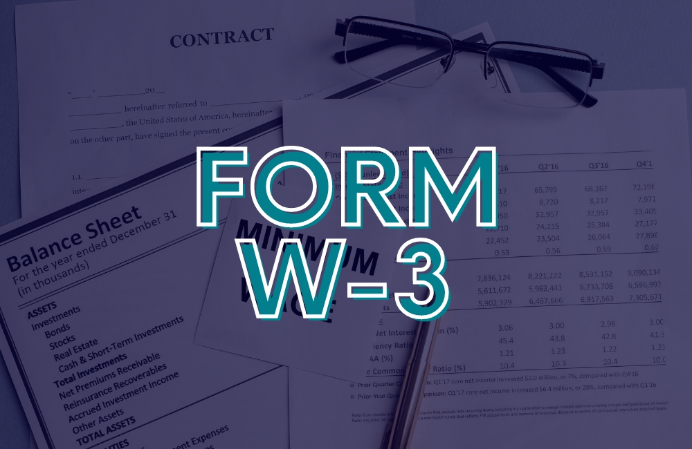 IRS W3 Form Instructions