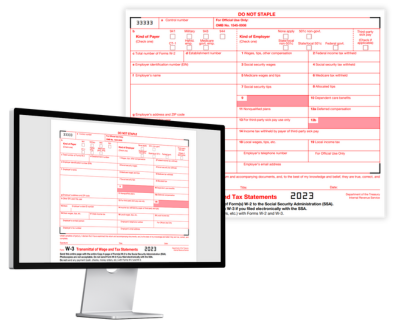 Fillable Form W-3 on the computer for online filling